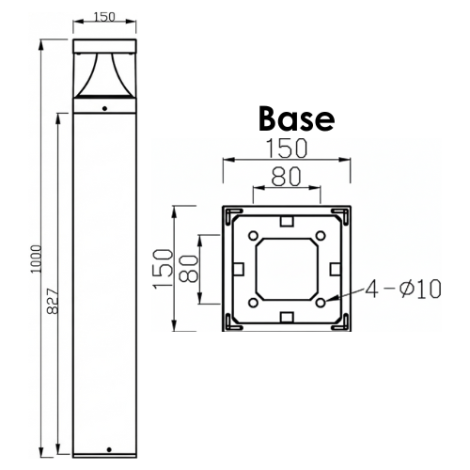 Watson Bollard Colonial Lighting